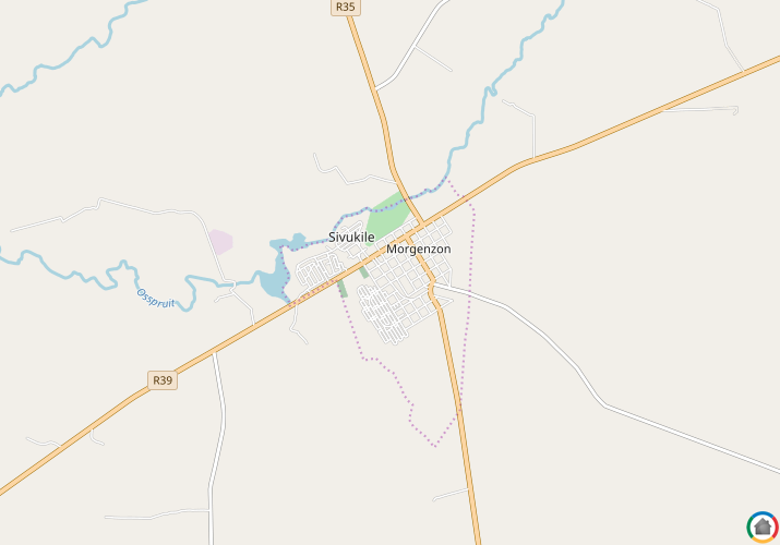 Map location of Morgenzon